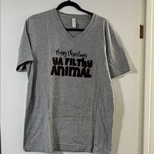 Bella Canvas Gray Christmas Tee